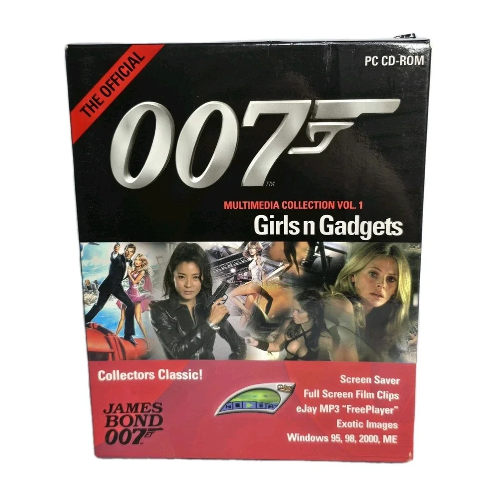 New Sealed Official James Bond 007 Vol. 1 Girls N Gadgets‎ Windows PC CD Boxed